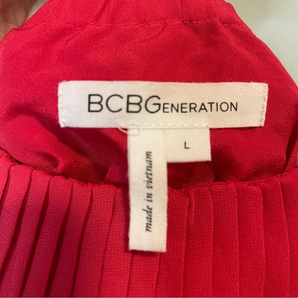 Bcbgeneration Lollipop Red Pleated Strapless High… - image 6